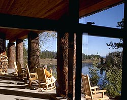 view off the river off the porch